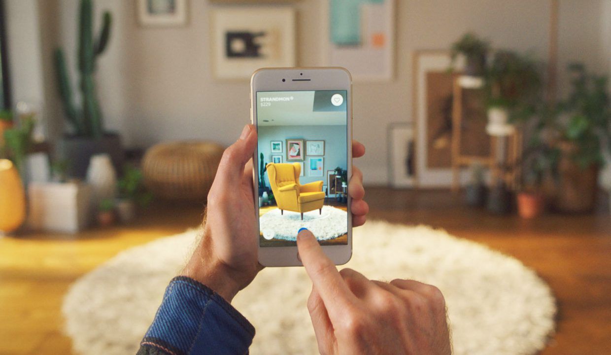 AR furniture shopping app — 3D rendering for interactive experience