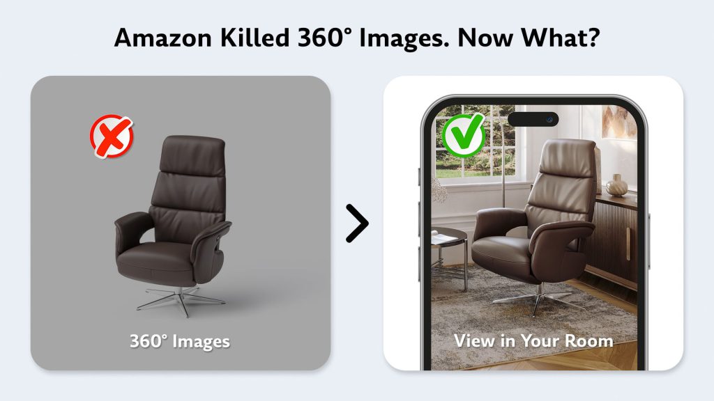 GLB models and AR features on Amazon instead of 360 images