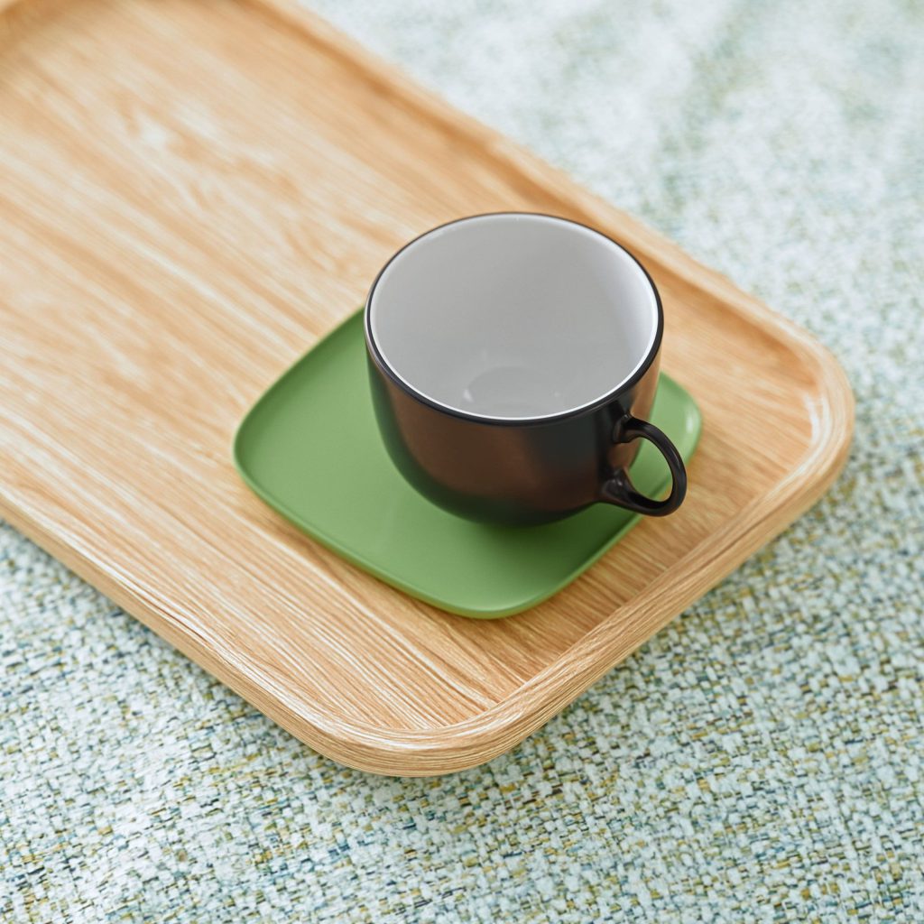 3D Product Rendering of a Cup and Tray