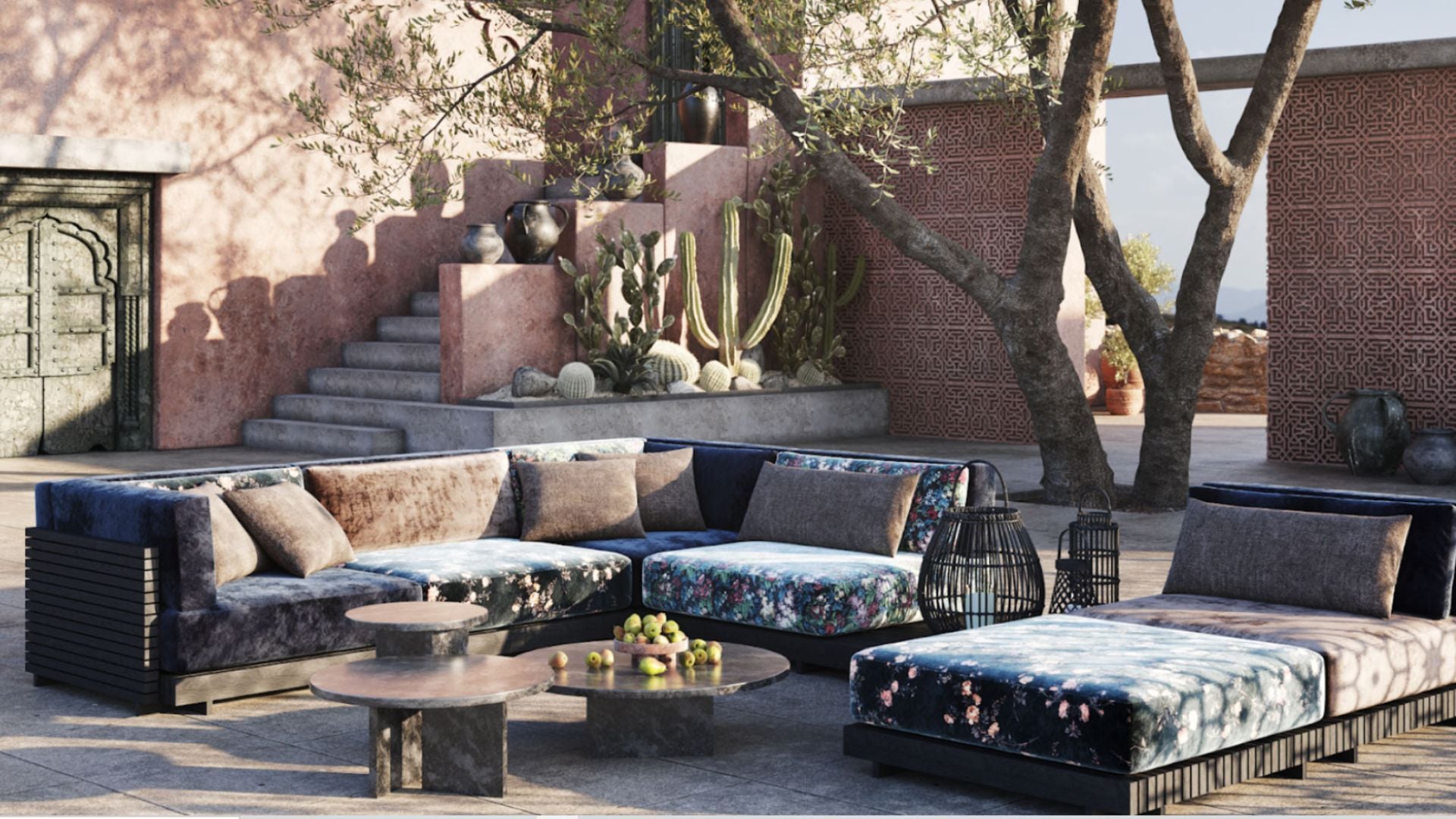 Outdoor Furniture Group 3D Shot