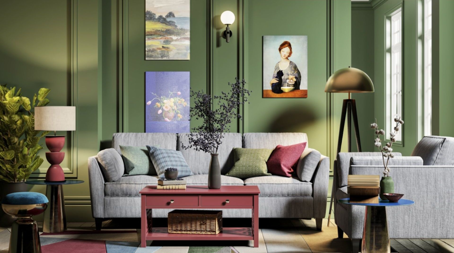 Group CG Shot for Furniture Marketing