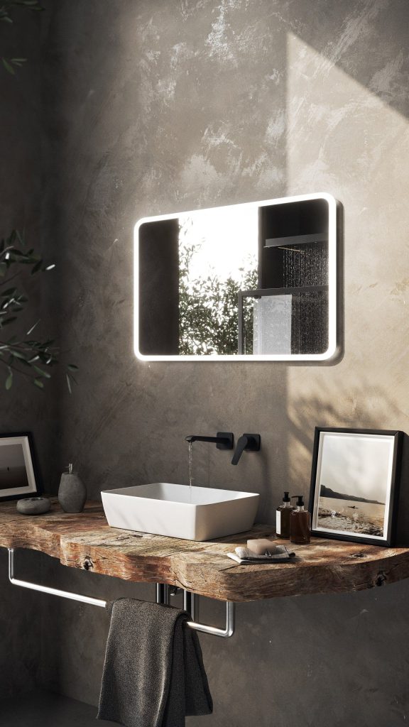 Photorealistic 3D Bathroom Interior Rendering with Custom fittings