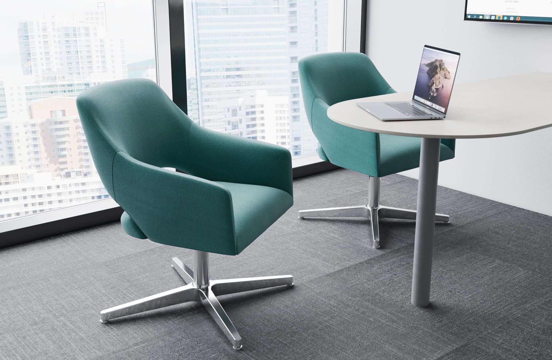Hospital Office Chairs Lifestyle 3D Rendering