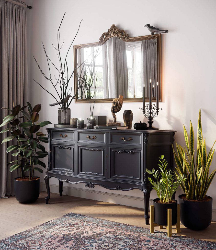 Elegant 3D Furniture Rendering in Interior Setting
