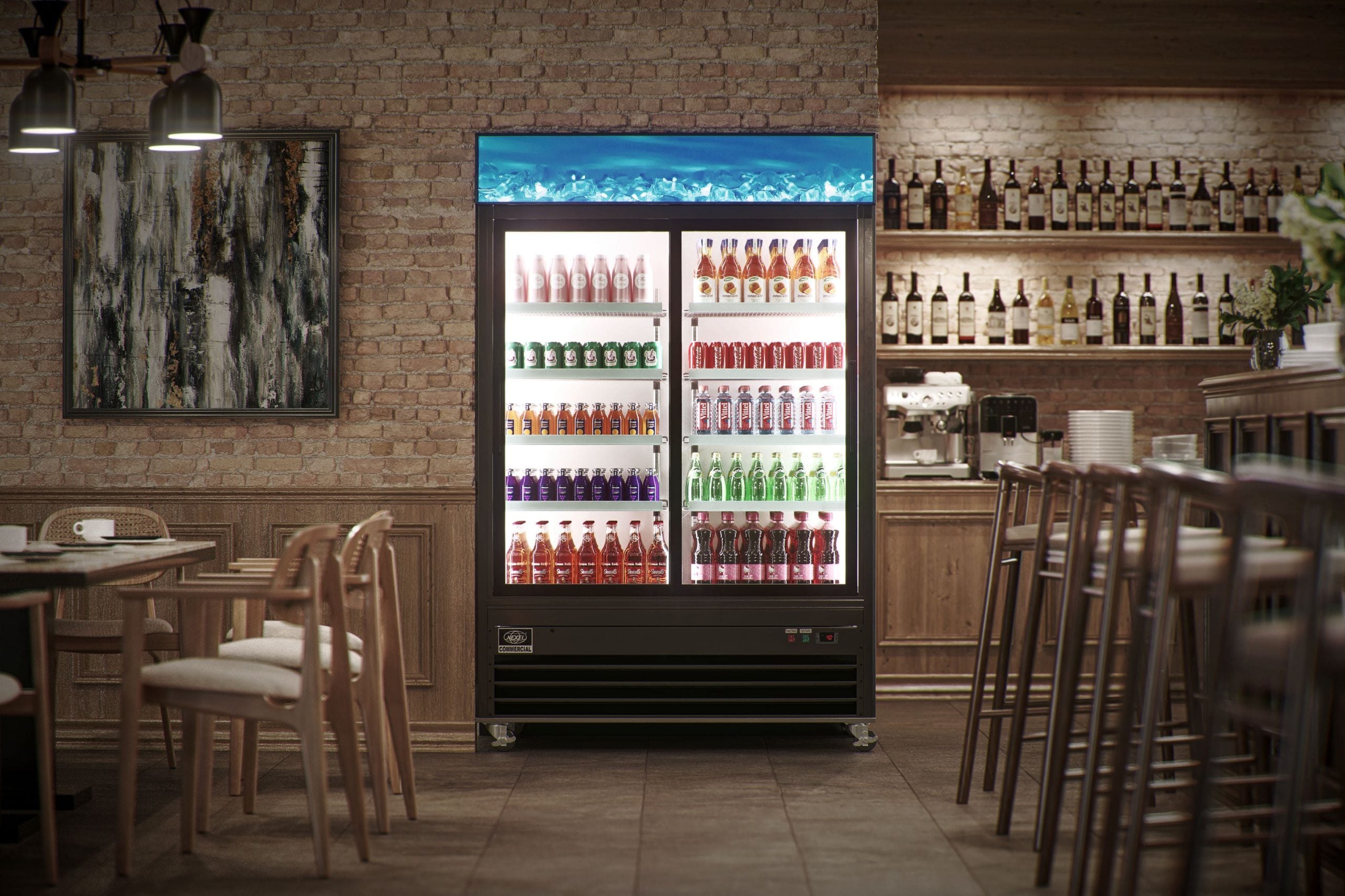 Store Fridge Lifestyle Rendering