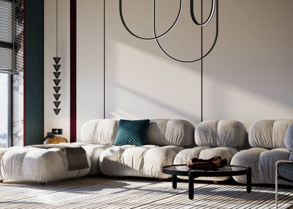 3D Interior Visualization of Modern Furniture
