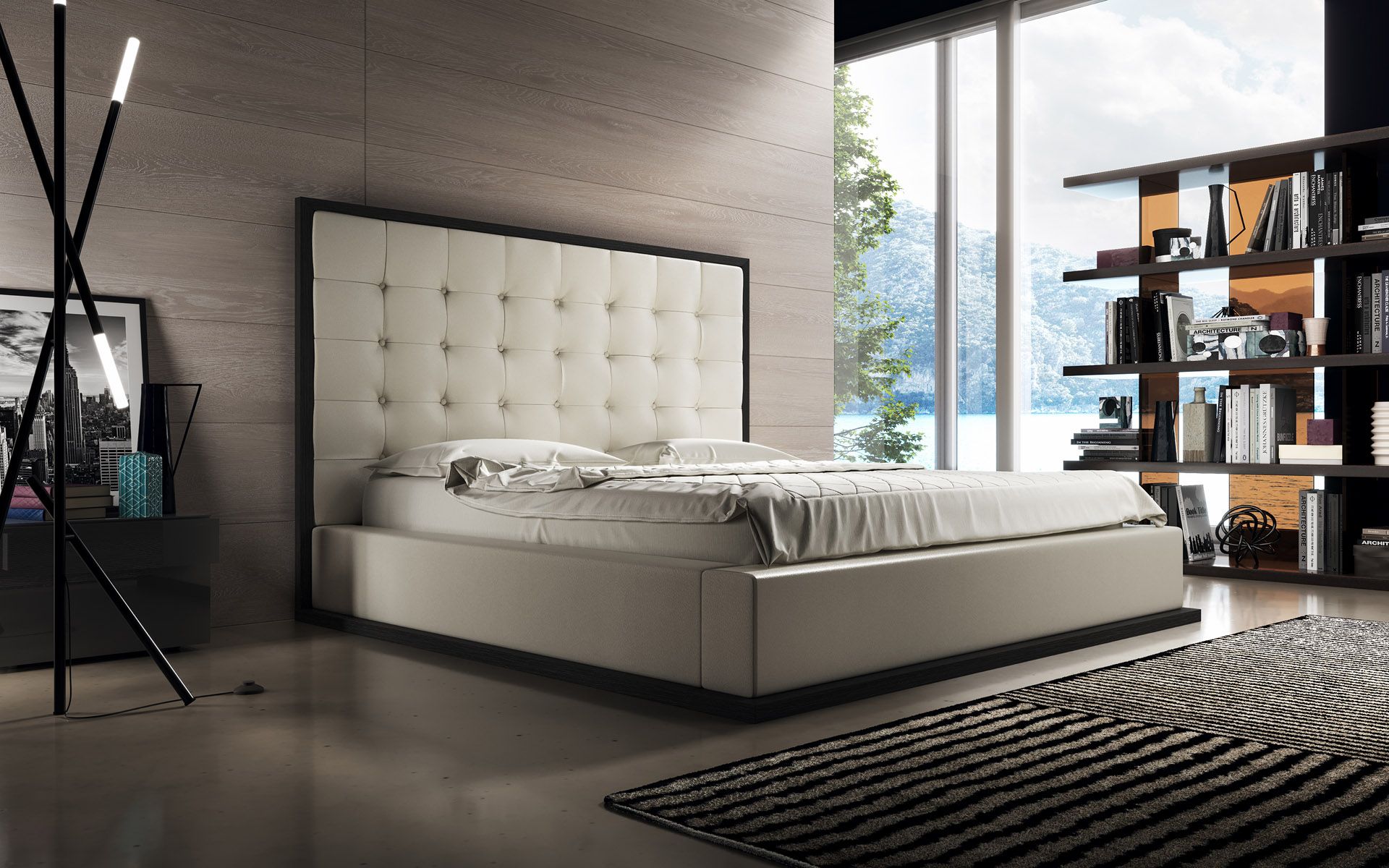 High-End Bedroom Lifestyle Furniture Render