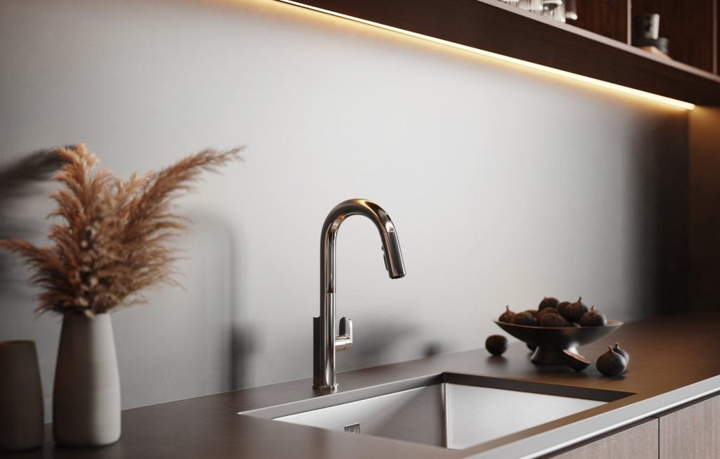 Photorealistic 3D Kitchen Rendering with Modern Fixtures
