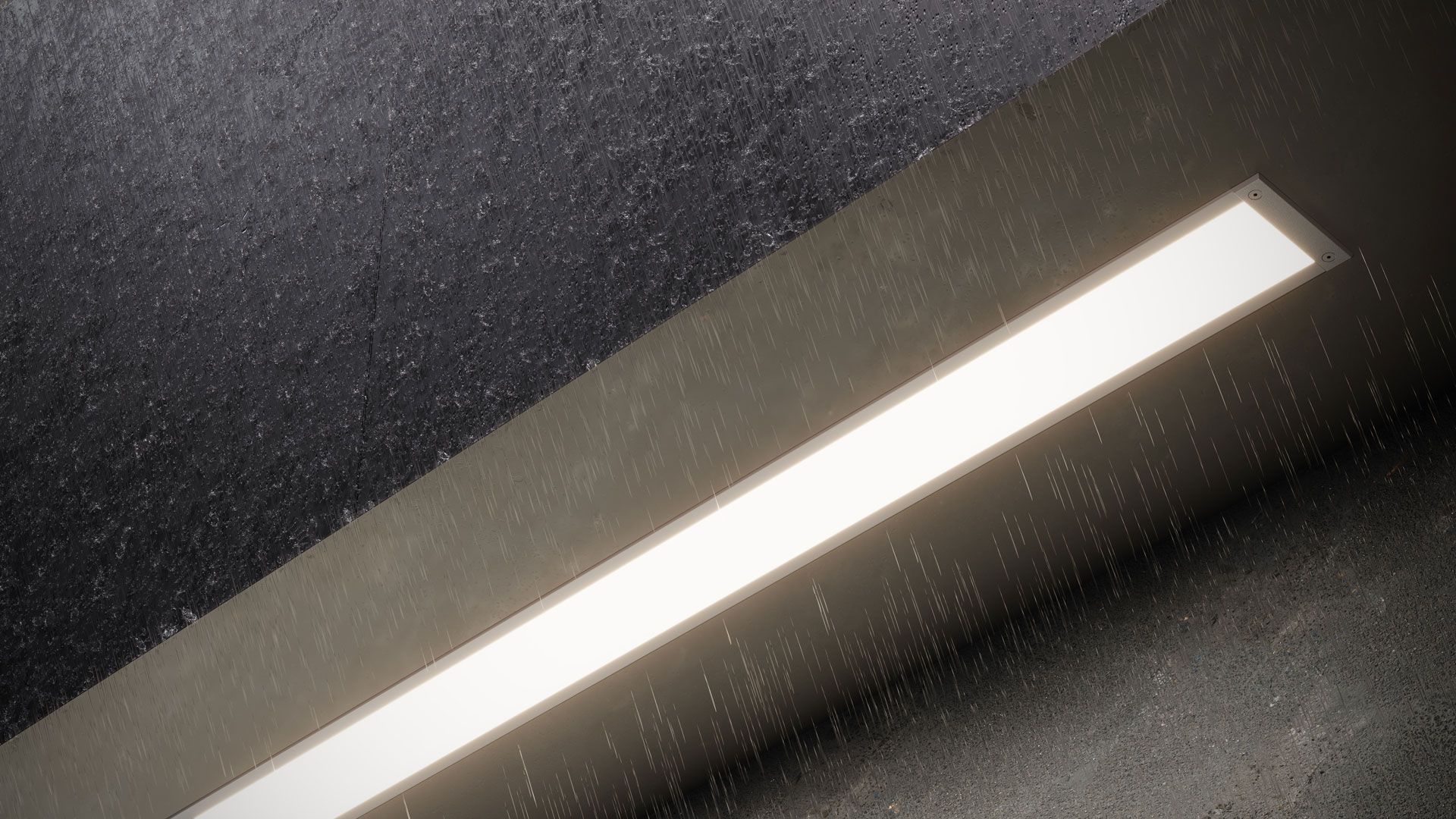 3D Rendering for Lighting Products in a Recessed Outdoor Detail Scene