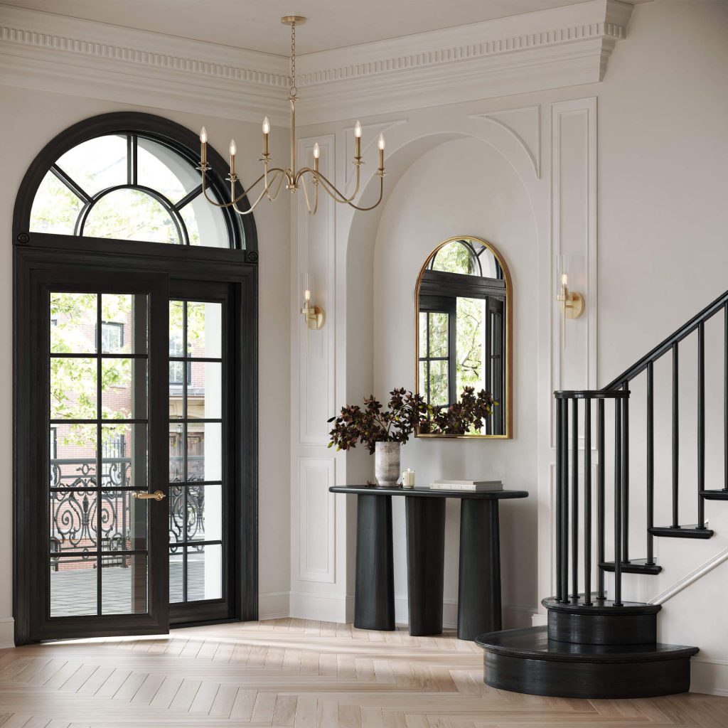 Elegant 3D Interior Visualization of a Modern Entryway