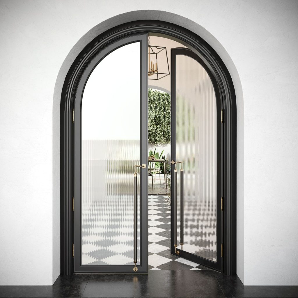 3D Interior Visualization of trendy Doorway