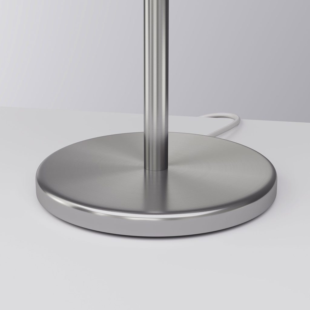 Realistic 3D Furniture Rendering – Metal Base Lamp