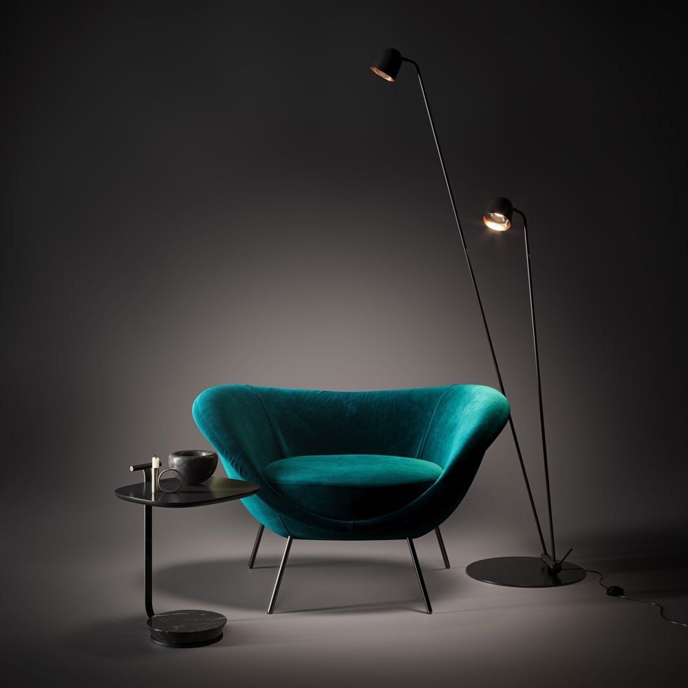 3D Furniture Rendering – stylish Chair and Lamp
