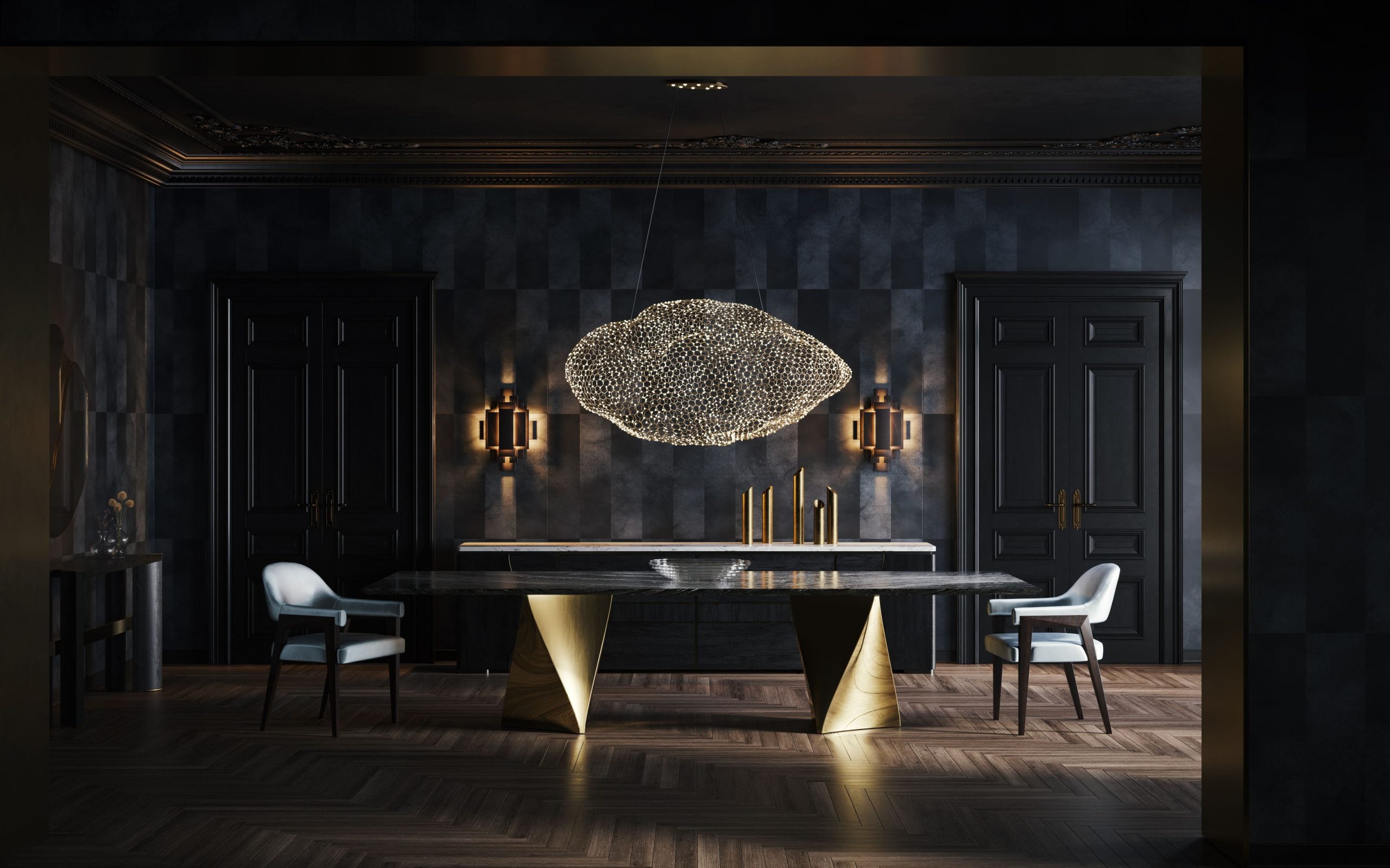 Luxury Chandelier 3D Visualization