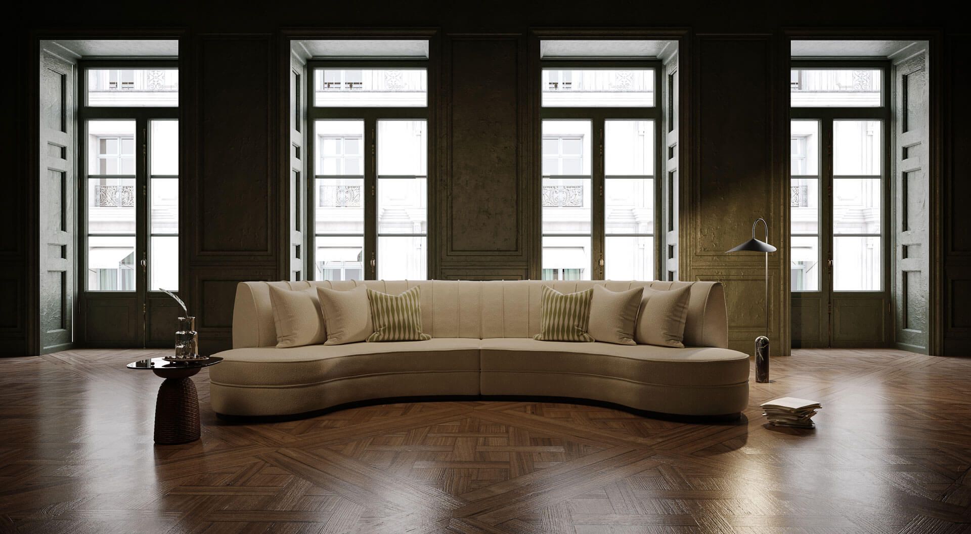 Lifestyle 3D Visualization for Flooring Product Marketing