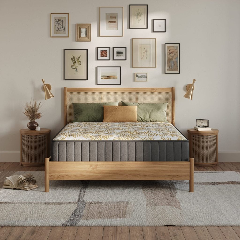 3D Interior Visualization of Bedroom with Custom Furniture
