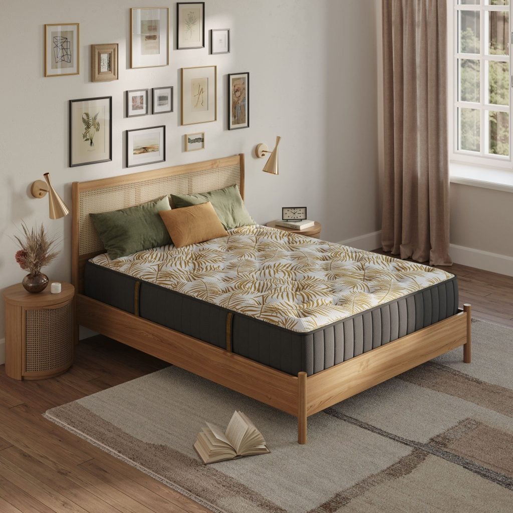 3D Interior Visualization of Bedroom with Realistic Furniture Rendering