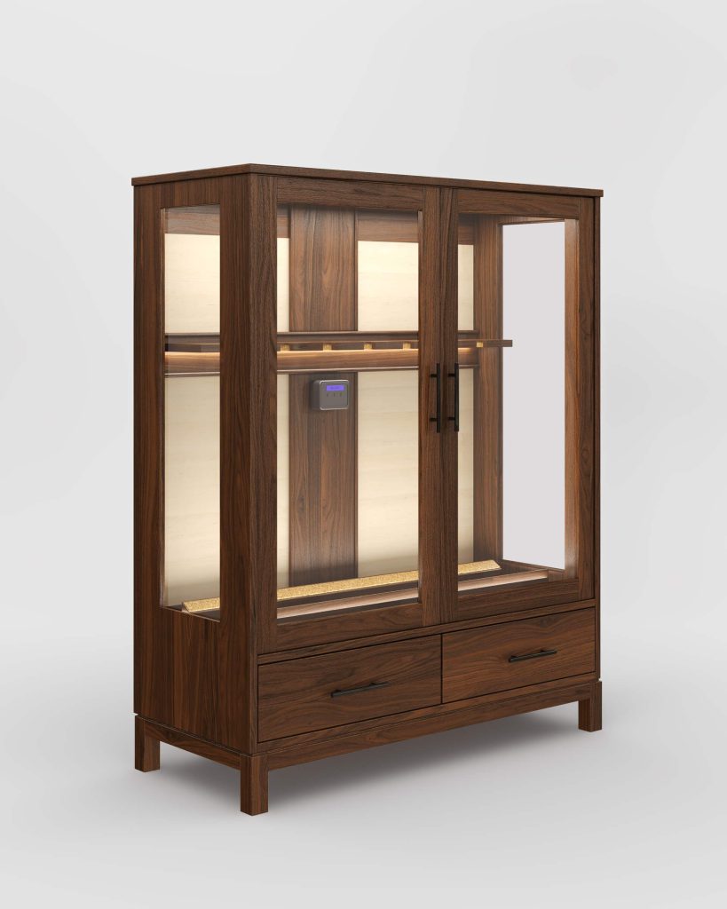 Realistic 3D Furniture Rendering – Wooden Cabinet Visualization