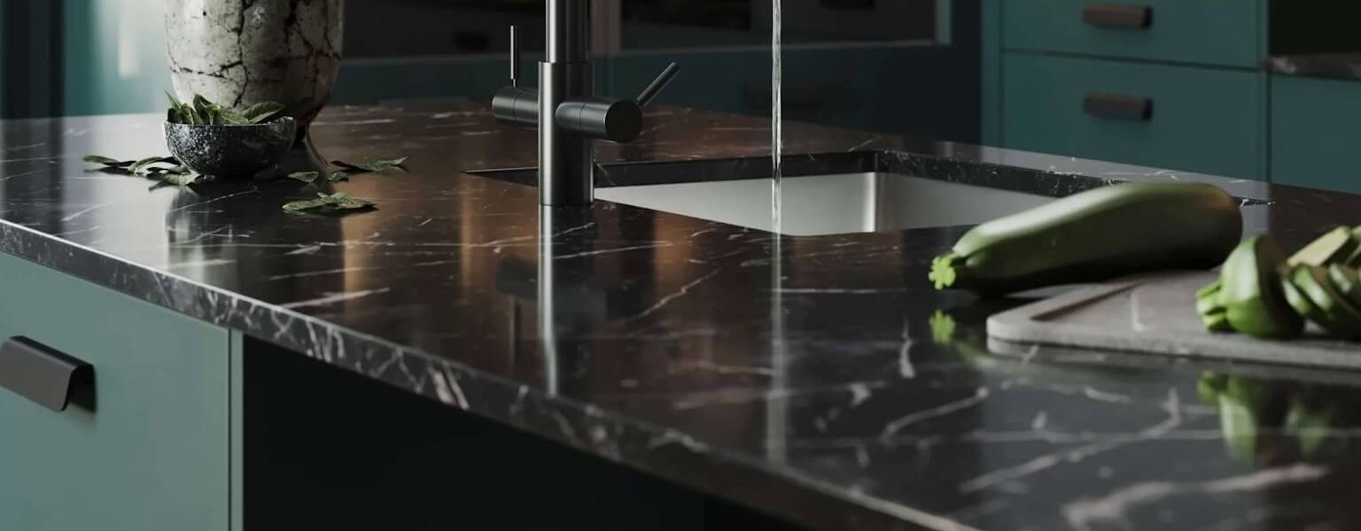 3D Render of the Natural Stone Kitchen Elements