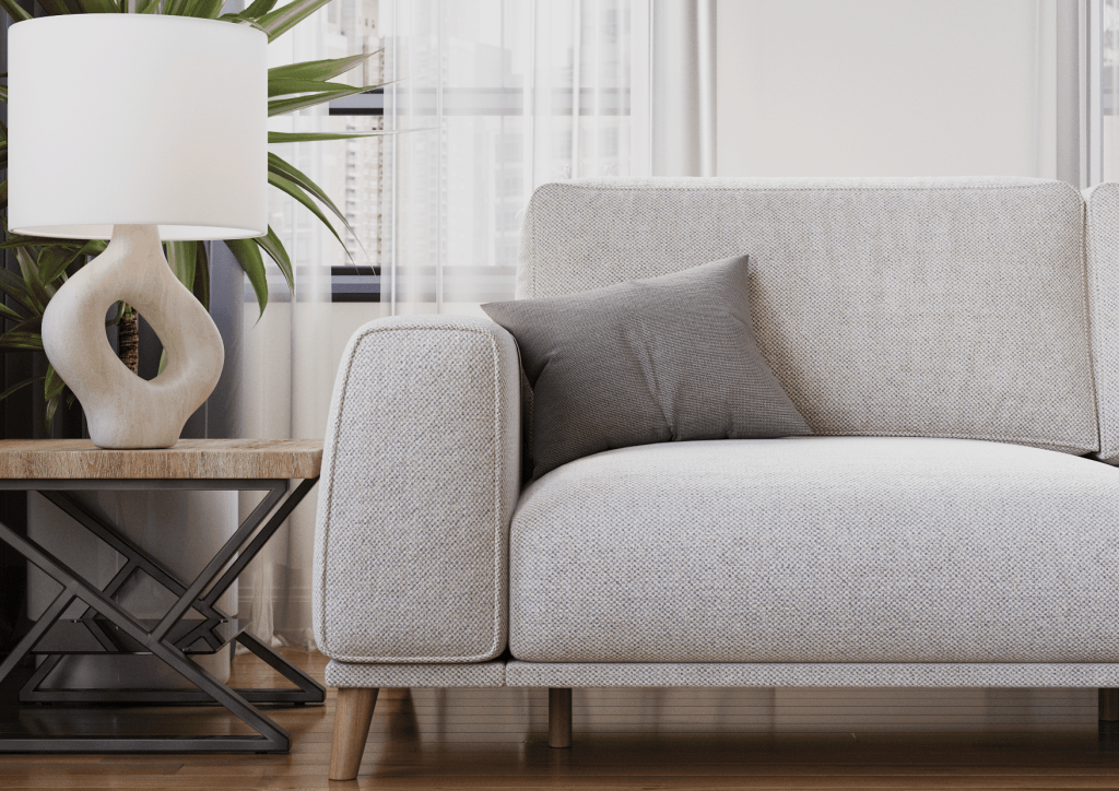 3D Furniture Rendering and Visualization of Modern Living Room