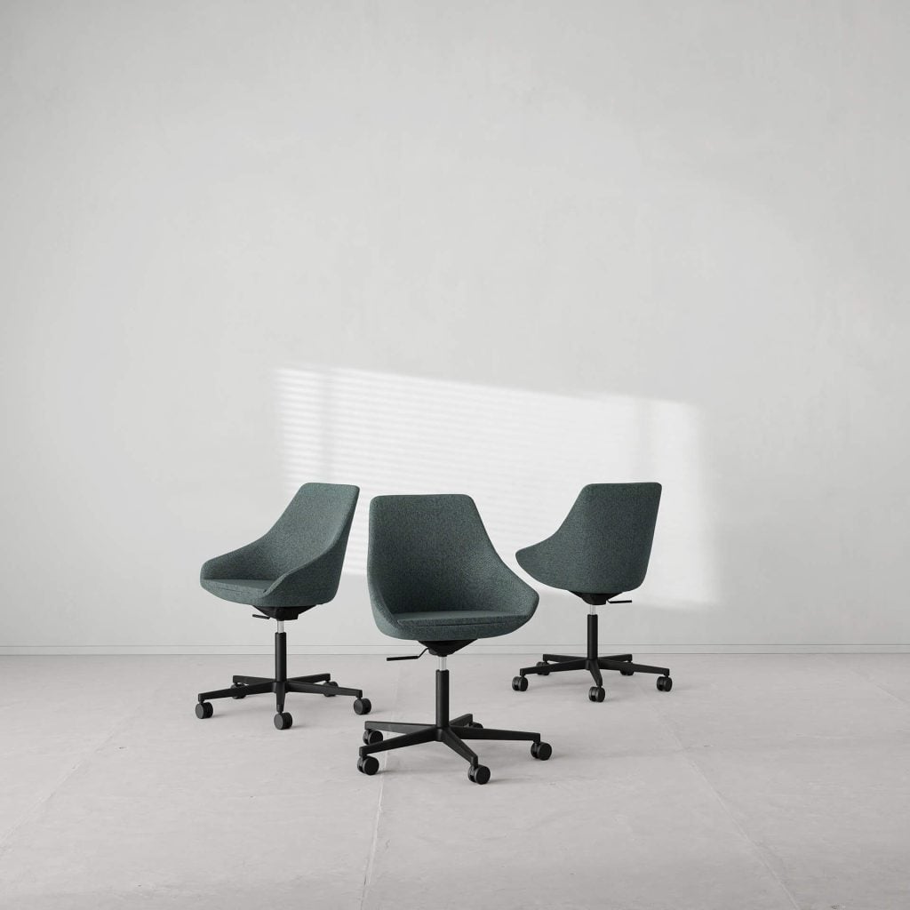 3D Furniture Rendering of Office Chairs – High-Quality Visualization