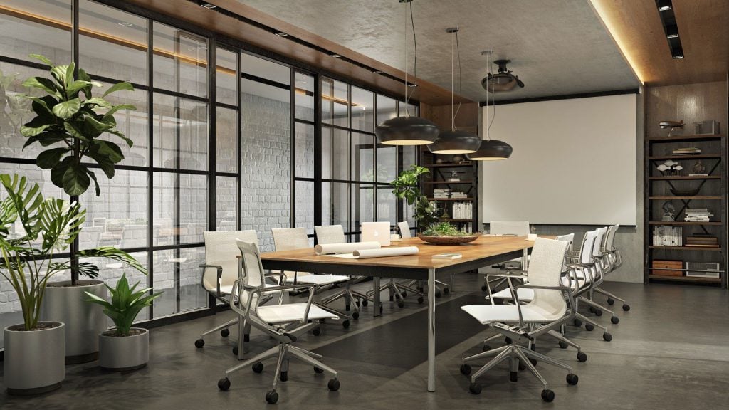 3D Lifestyle Rendering of Modern Office Space