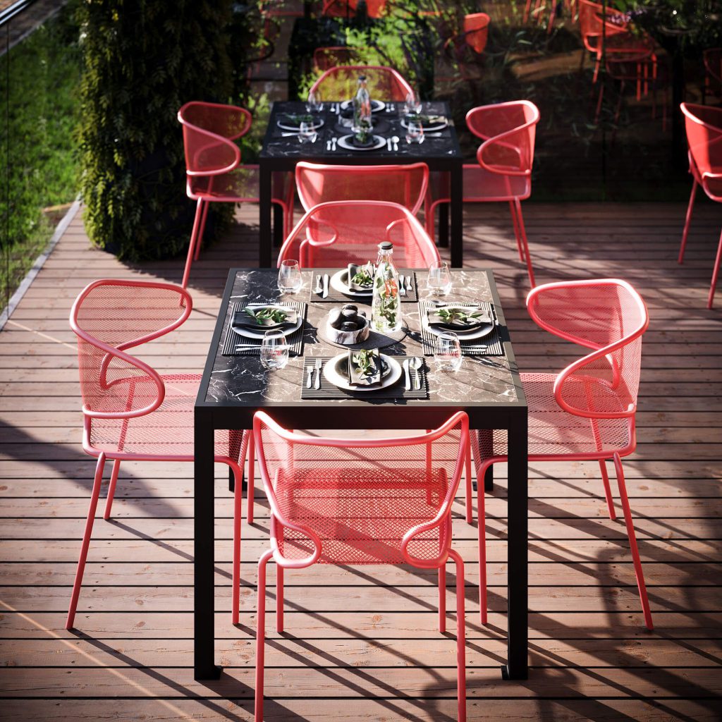 3D Furniture Rendering of Outdoor Dining Set