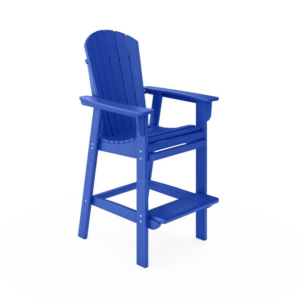 3D Furniture Rendering of a Blue Chair – High-Quality Visualization