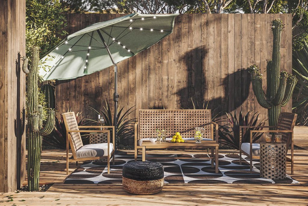 3D fittings Rendering in Outdoor Setting – Photorealistic Visualization