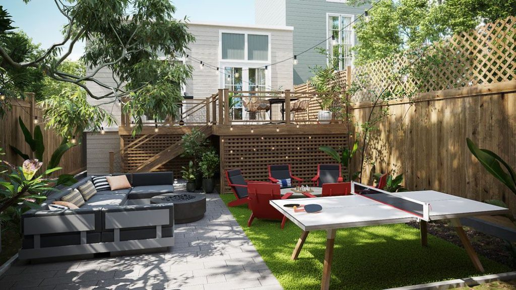 3D Outdoor Furniture Rendering and Visualization