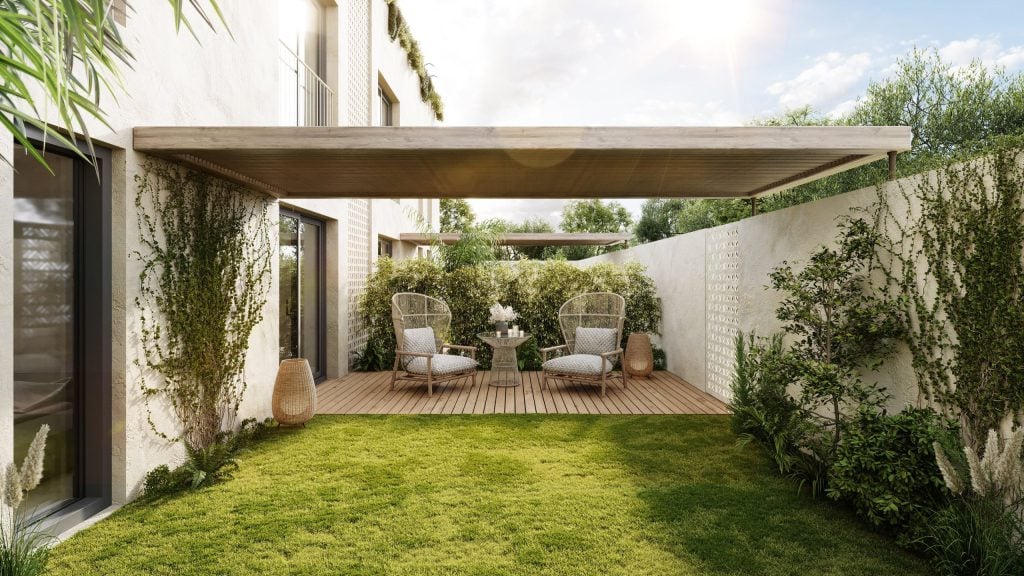 3D Furniture Rendering of Outdoor Chairs