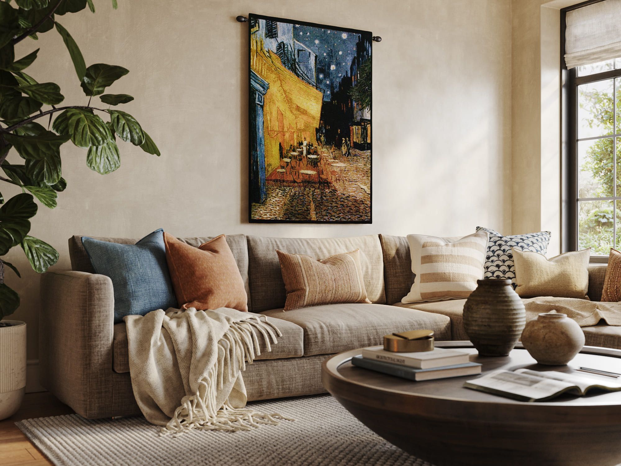 Photoreal Visualization of a Tapestry in a Living Room