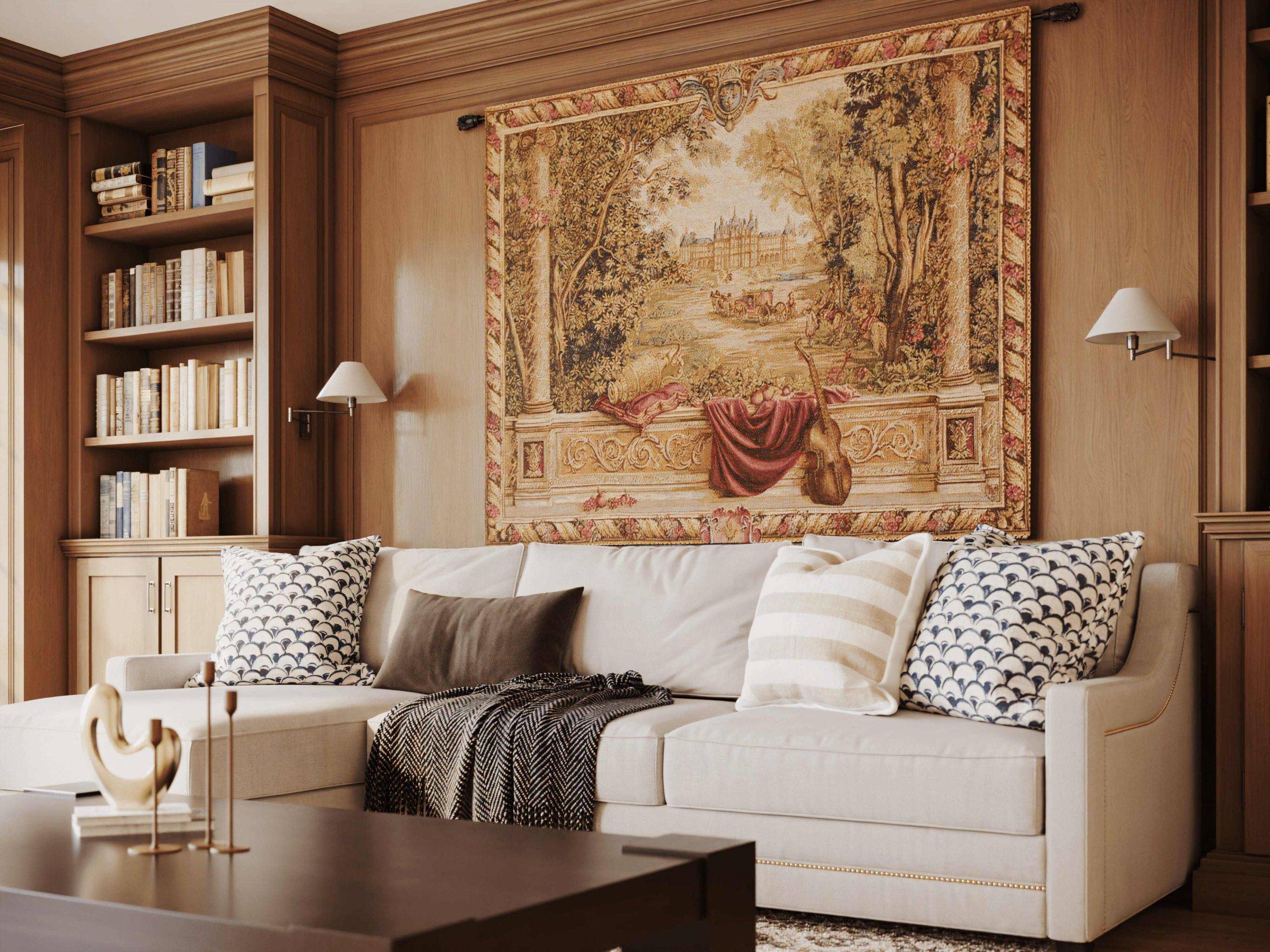 Photoreal Lifestyle 3D Render of a Tapestry
