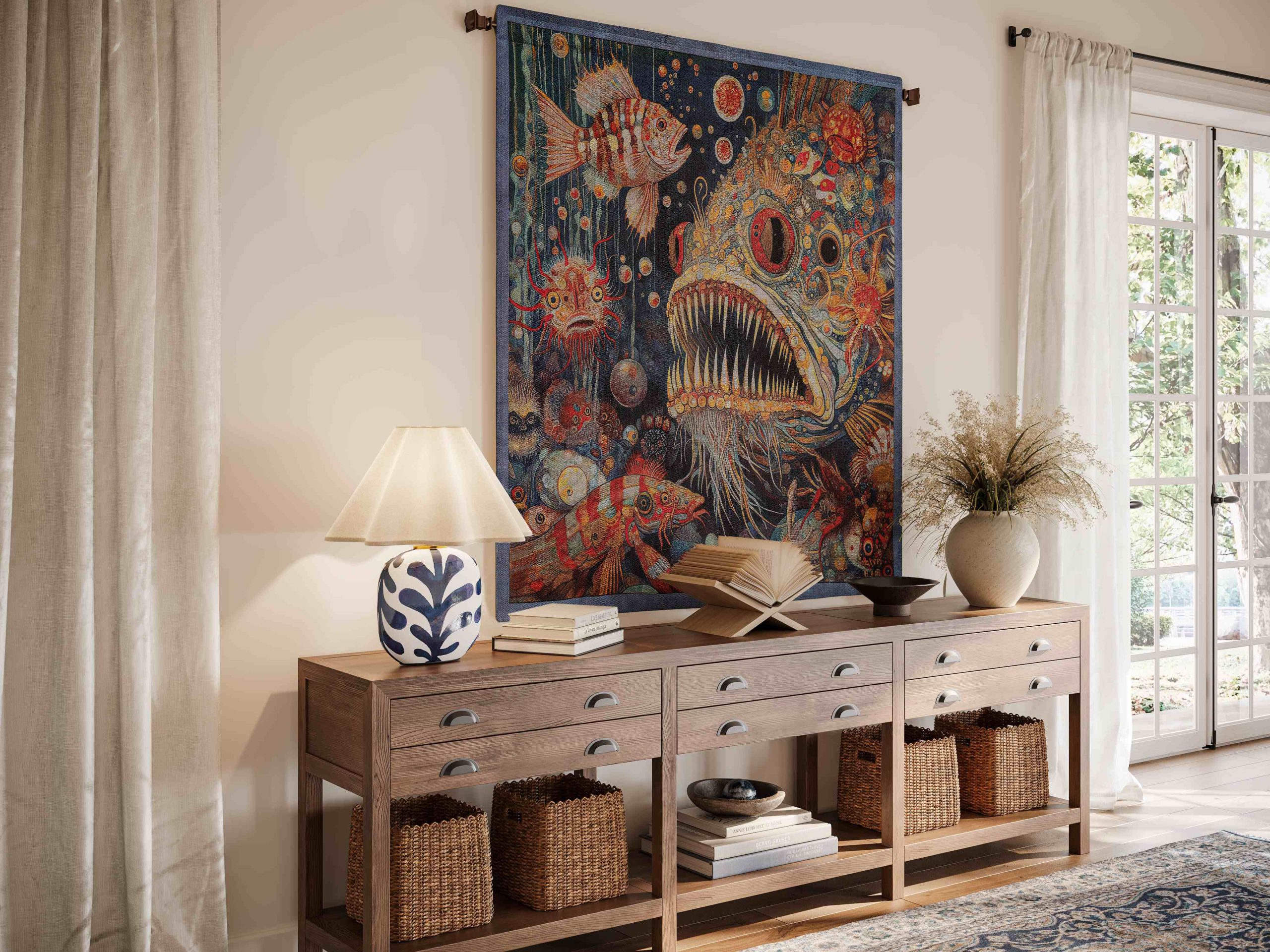 Photorealistic 3D Visualization of a Tapestry in Context