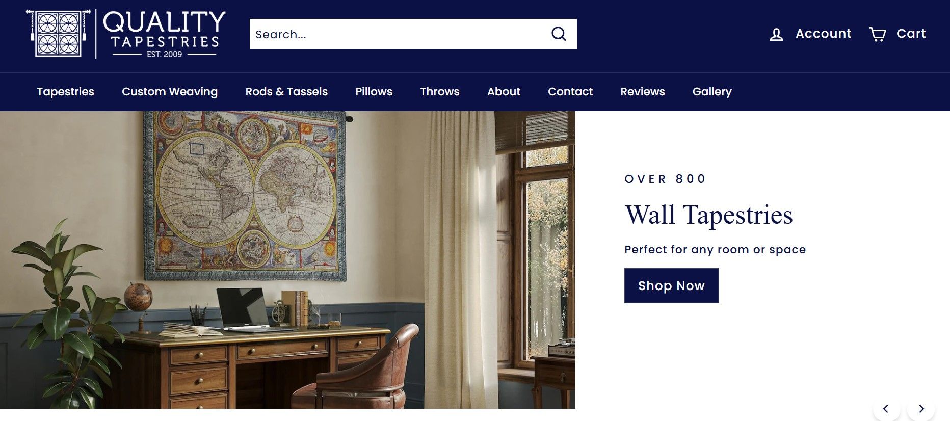 Tapestry 3D Render on a Website