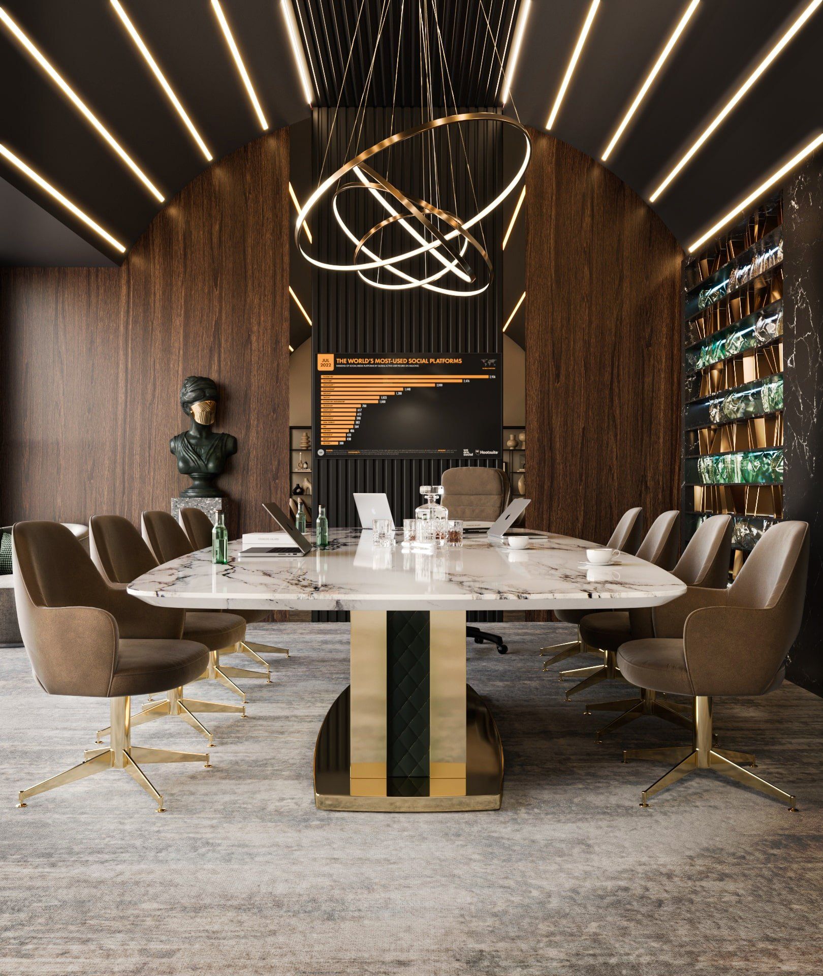 Meeting Room 3D Rendering