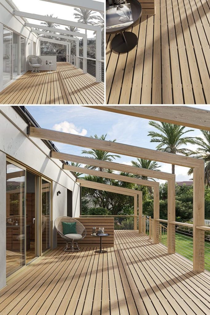 3D Furniture Rendering and Visualization of Outdoor Deck
