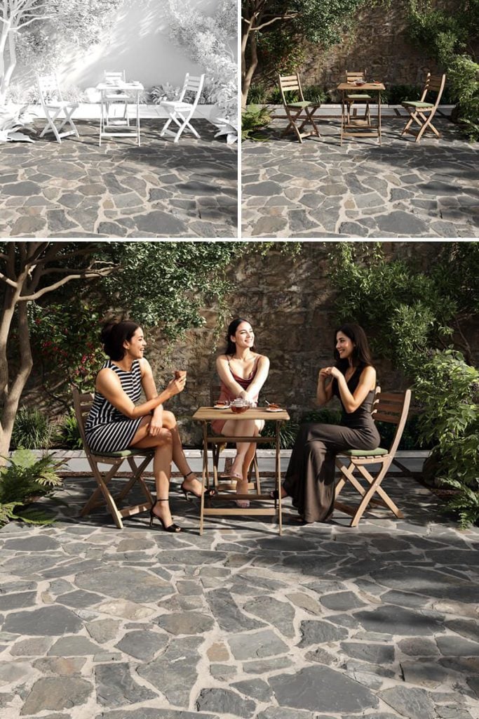 3D Furniture Modeling and Rendering for Outdoor Lifestyle Visualization