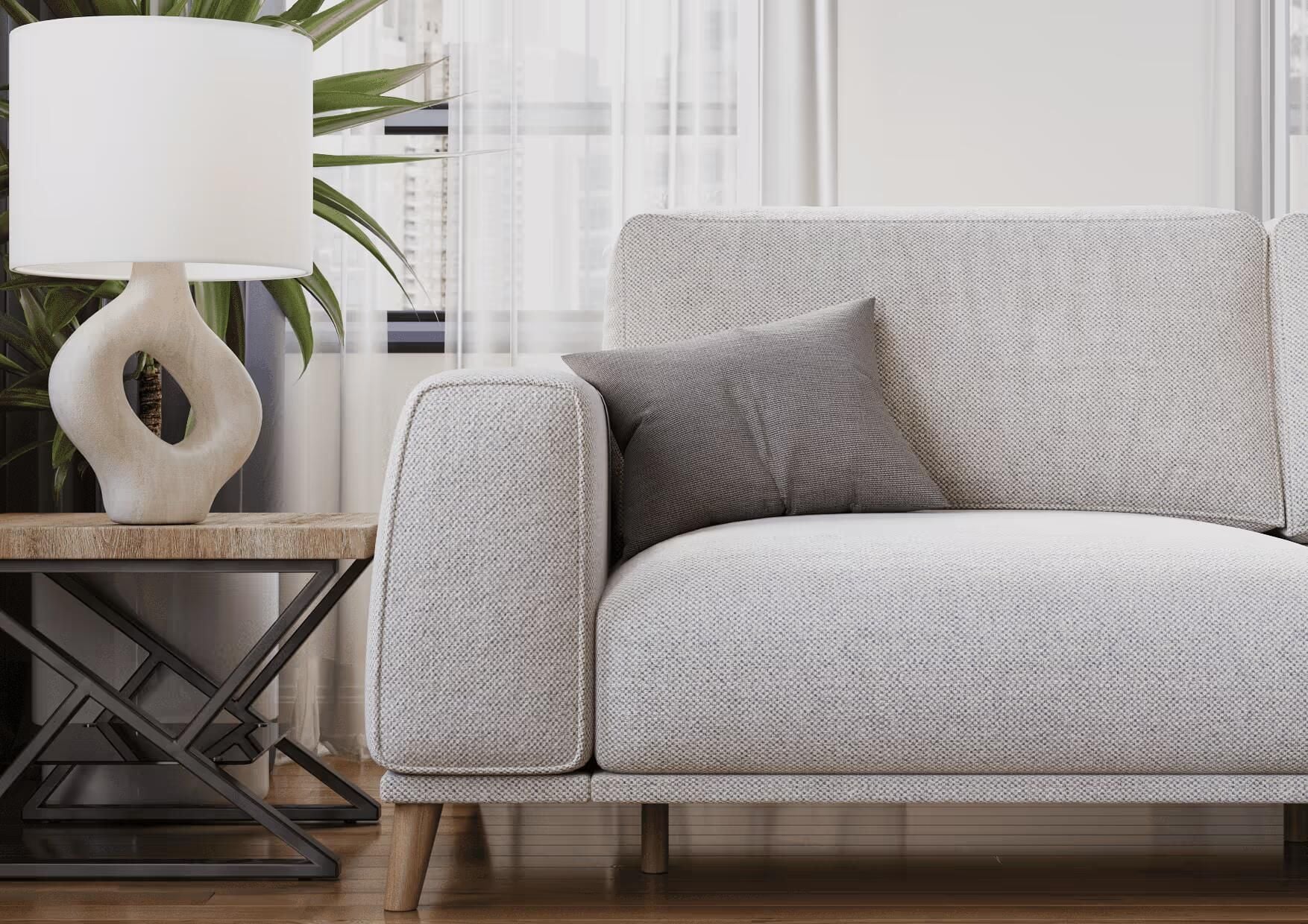 3D texturing for a modern sofa