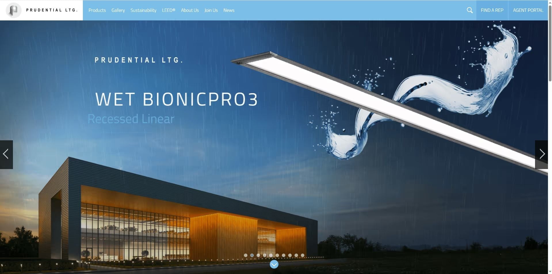 Recessed linear lighting fixture presented for prelaunch marketing through product animation