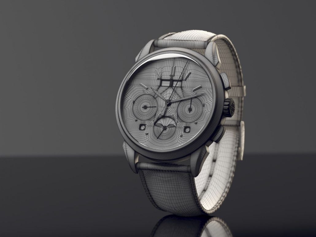 Product Design 3D Modelling and a VRay Wire Model