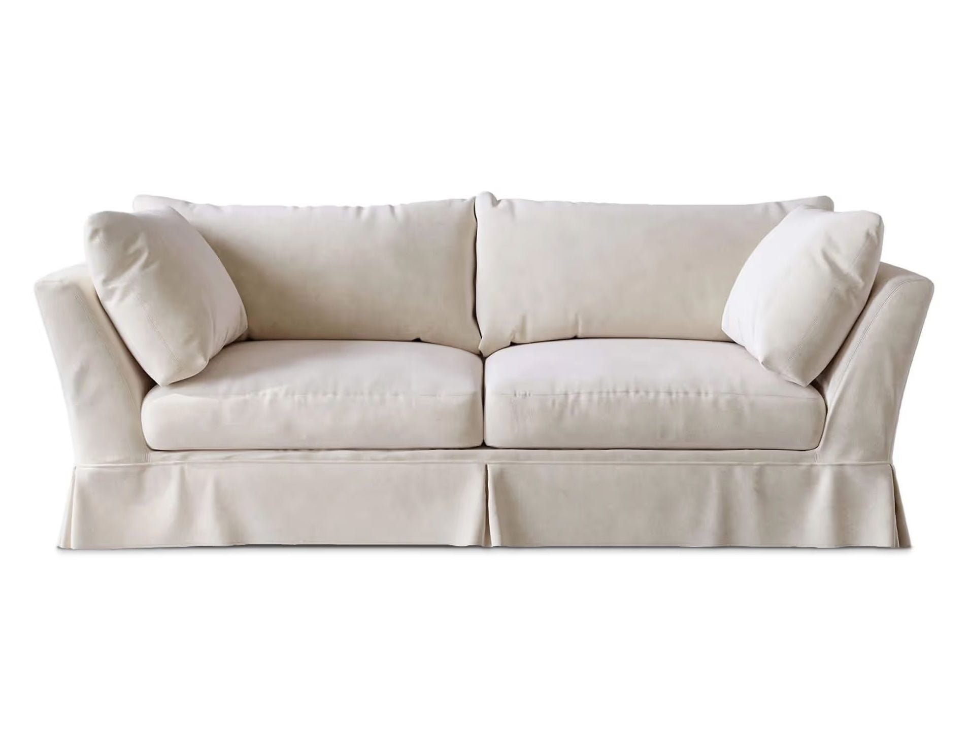 Product Detail Page: White Sofa Hero Image
