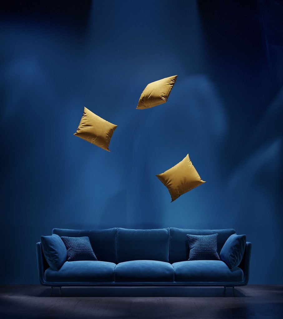 3D Furniture Rendering and Visualization of stylish Sofa