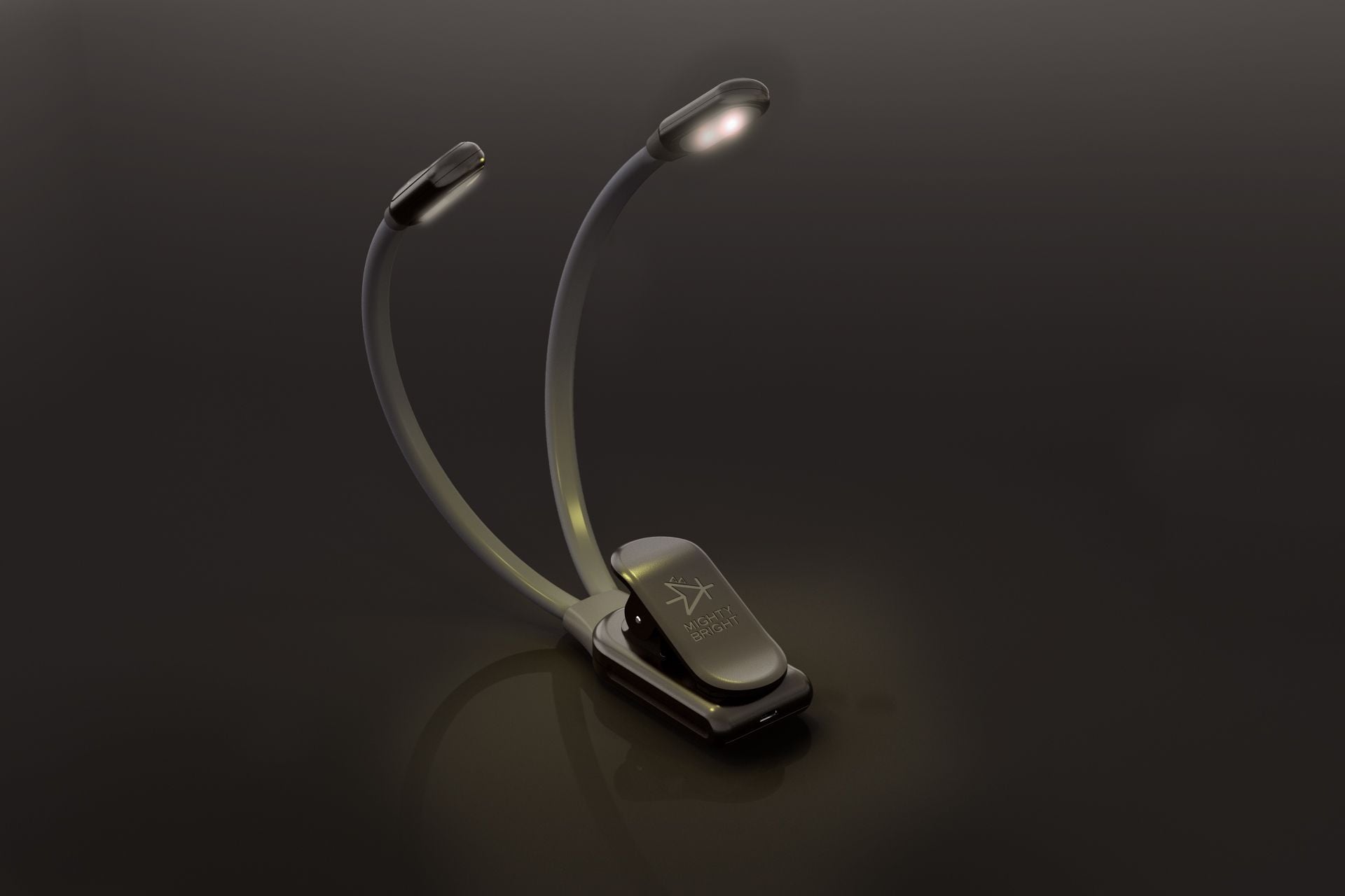 Attachable Table Lamp Rendering on a Black Background