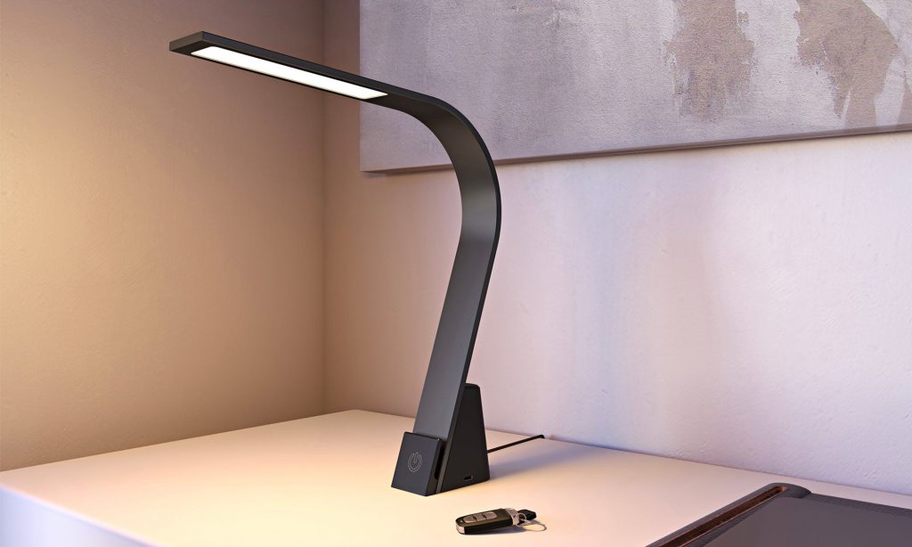3D fittings Rendering of trendy Desk Lamp