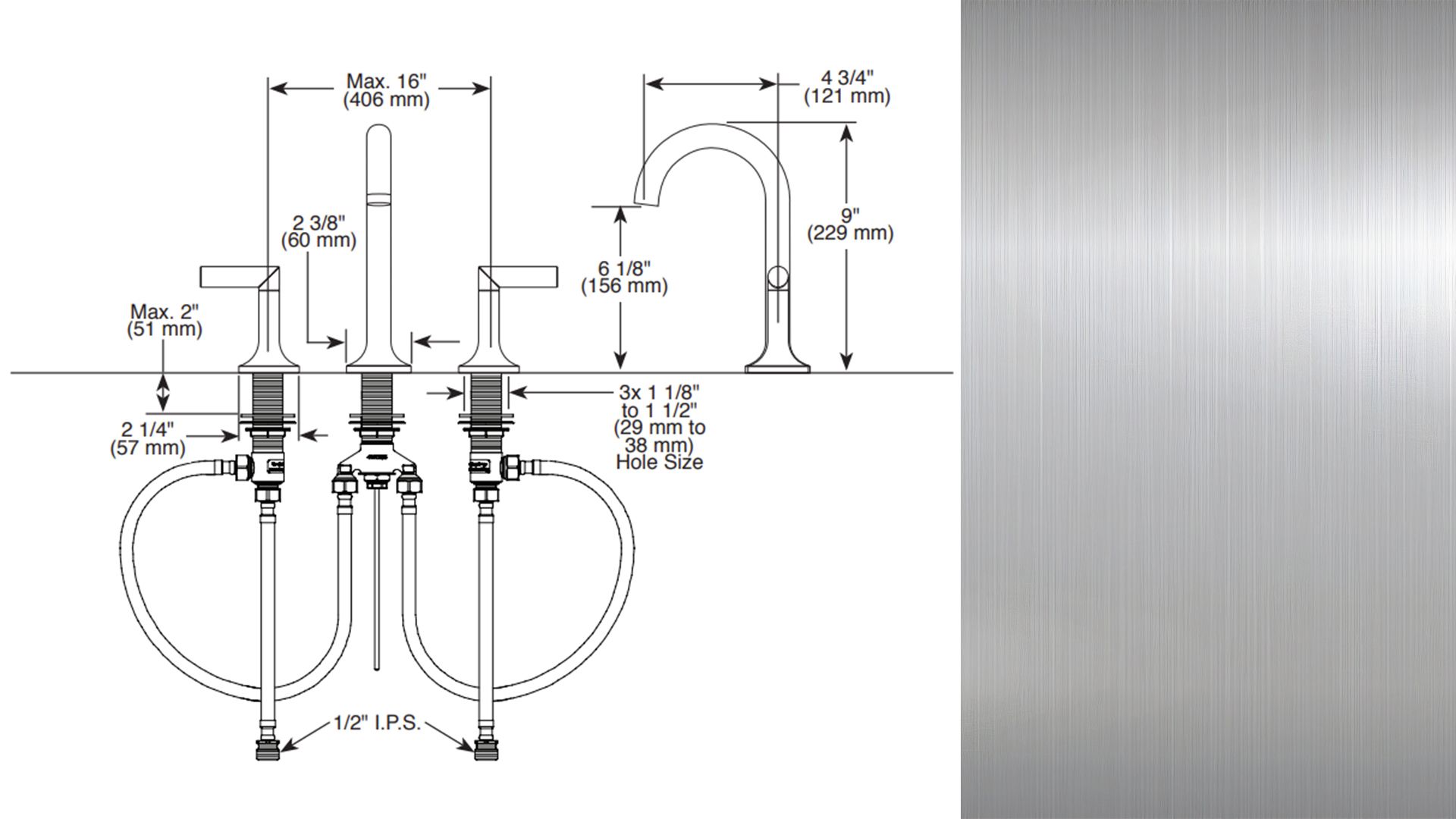 Product Rendering Brief: Tap Drawing and texture