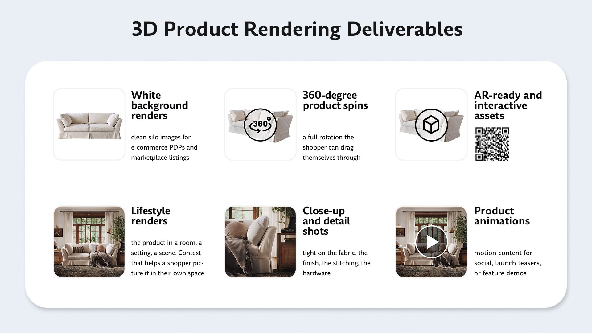 Product Rendering Results Variety