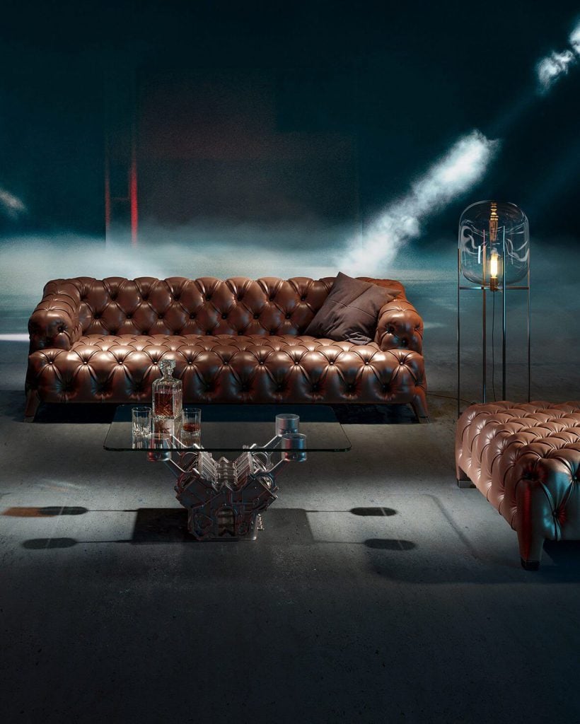 Photorealistic 3D Furniture Rendering in a Lifestyle Scene