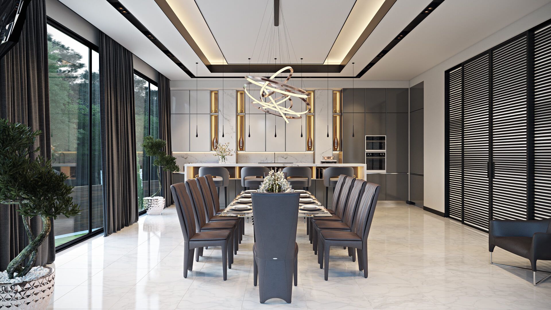 Professional Product Rendering for a Dining Room
