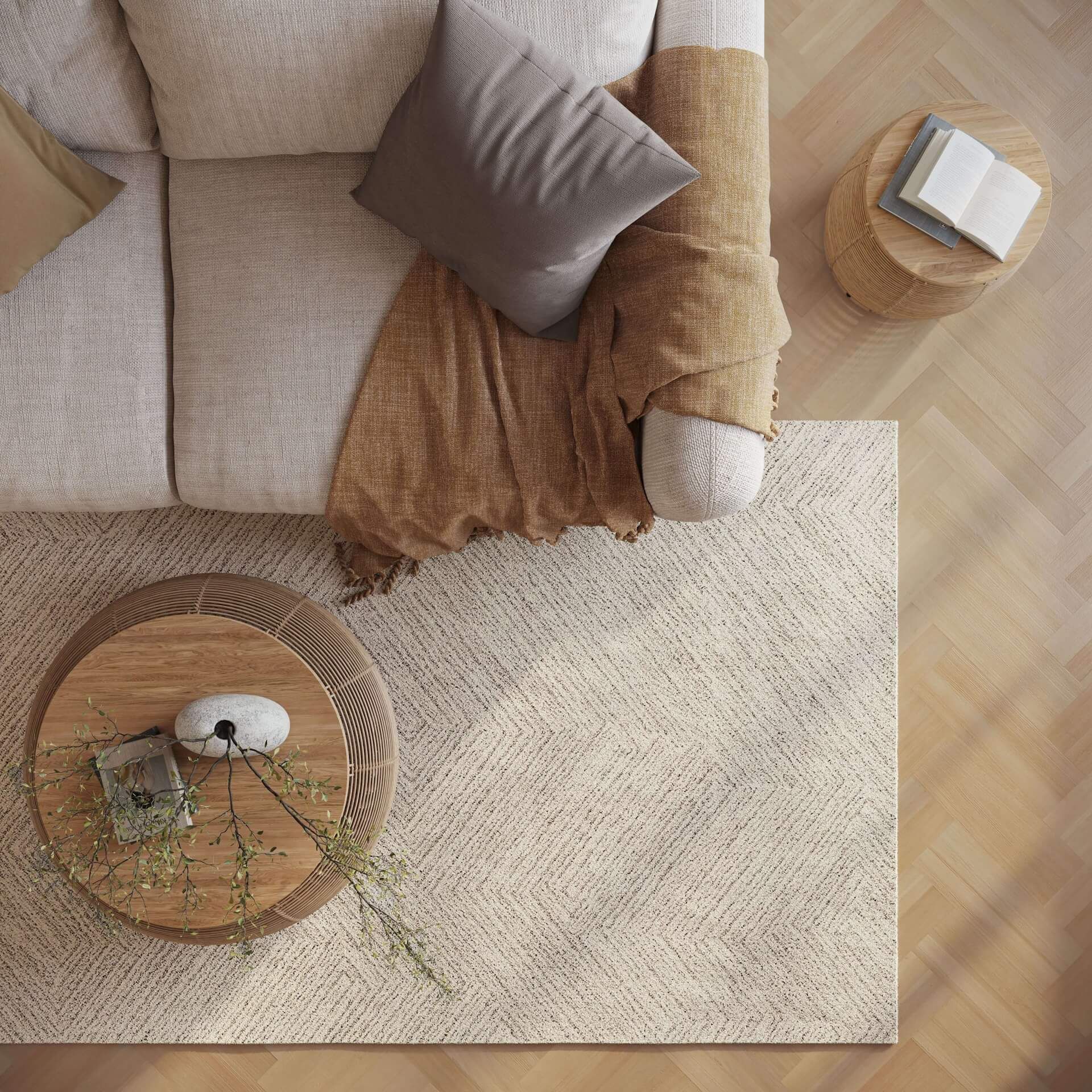Top-View Rug 3D Rendering